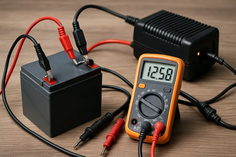 Batterij testen door middel van laden en ontladen Batterij testen door middel van laden en ontladen